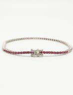 Bracelet - 18 carats Or blanc Rubis - Diamant, Bijoux, Sacs & Beauté