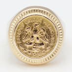 Bague - 18 carats Or jaune - pièce mexicaine