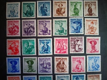 Oostenrijk 1948 - Klederdrachten, Gestempeld