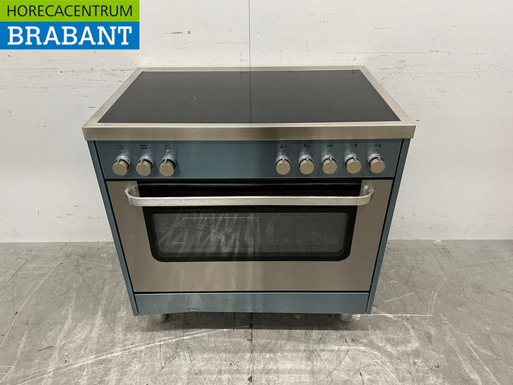 RVS Saro Inductiefornuis met elektrische oven 400V Horeca, Articles professionnels, Horeca | Équipement de cuisine, Enlèvement ou Envoi