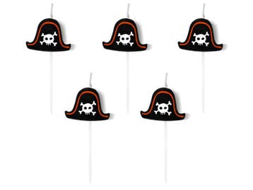 Piraten Kaarsen 2cm 5st, Verzenden