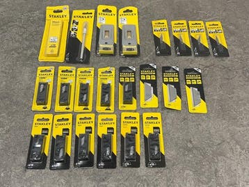 Veiling - Stanley reservemesjes set 22-delig, Bricolage & Construction