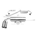 POT DÉCHAPPEMENT AUDI A3 8P 03-12 DOUBLE VISIBLE, Autos : Pièces & Accessoires, Verzenden, Neuf