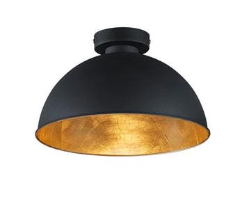 Trio JIMMY plafondlamp | E27 Fitting | zwart | Ø 31 cm | IP2, Verzenden, Nieuw
