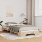 vidaXL Bedframe Bruin 90 x 210 cm Massief grenenhout, Huis en Inrichting, Verzenden, Nieuw