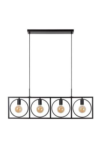 Hanglamp Lucide SUUS -  - 4xE27 - Zwart -, Verzenden