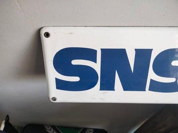 Emaillerie Belge - SNS banque - Enseigne en émail - Émail, Antiquités & Art