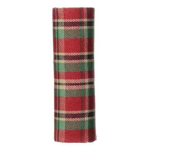 Decostof tafelloper tartan rood-groen streep ruit polyester, Huis en Inrichting, Woonaccessoires | Kunstplanten en Kunstbloemen