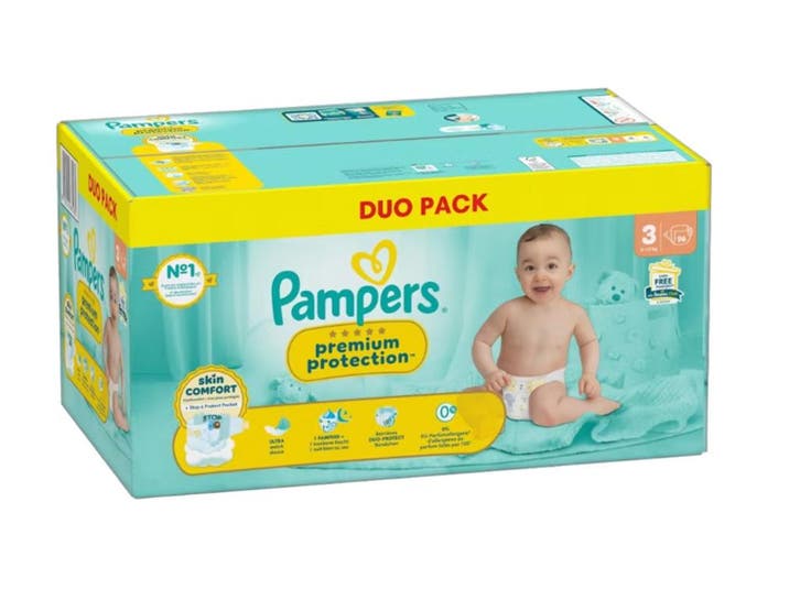Pampers Premium Protection - Luiers Maat 3 - Ultrazacht en, Huis en Inrichting, Overige Huis en Inrichting, Nieuw, Verzenden