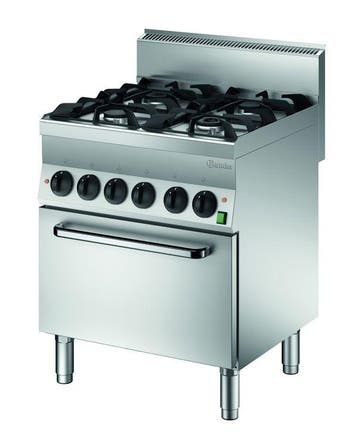 Gasfornuis | EBO | 4 Kookpitten | 2x 3.5kW + 2x 5.5kW |, Verzenden, Nieuw in verpakking