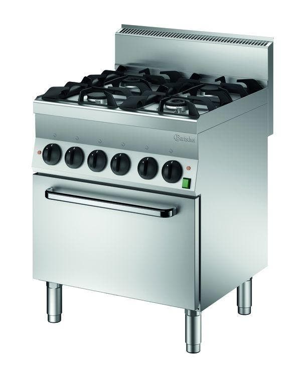 Gasfornuis | EBO | 4 Kookpitten | 2x 3.5kW + 2x 5.5kW |, Zakelijke goederen, Horeca | Keukenapparatuur, Nieuw in verpakking, Verzenden