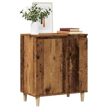 vidaXL Dressoir 60x35x70 cm bewerkt hout oud houtkleurig, Verzenden, Nieuw