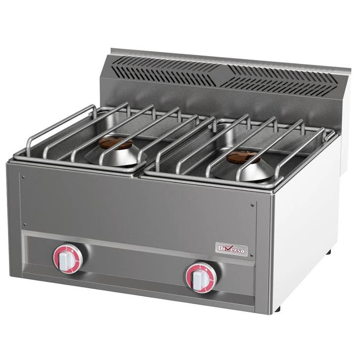 Fornuis | COOKING LINE 600 | Gas | 2 Branders (2x 8kW) |, Articles professionnels, Horeca | Équipement de cuisine, Envoi