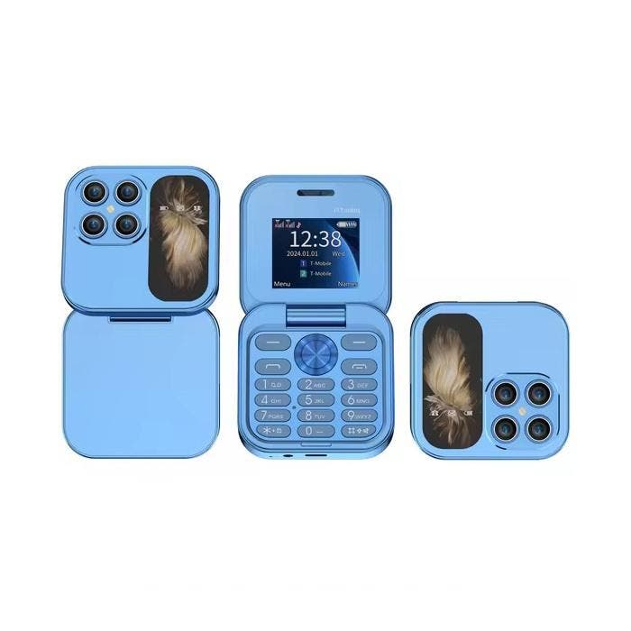 I17 Mini Vouwbare Telefoon - 1.77 inch HD Scherm - Dual SIM, Telecommunicatie, Mobiele telefoons | Overige merken, Nieuw, Verzenden