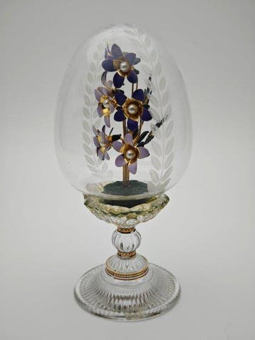 Fabergé ei - House of Fabergé Het Paasei met het paarse, Antiek en Kunst