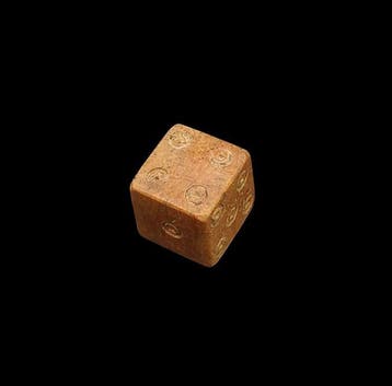 Oud-Romeins Been Dobbelstenen Gooien - 10 mm (Zonder