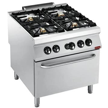 Fornuis + Oven | MAXIMA 900+ | Gas | 4 Branders (1x 10kW +, Verzenden