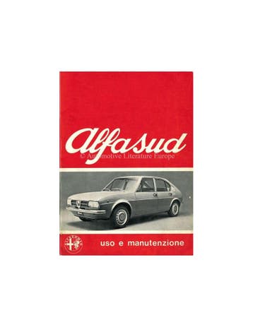 1973 ALFA ROMEO ALFASUD INSTRUCTIEBOEKJE ITALIAANS