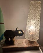 Superbe Lampe Art Déco à  LELEPHANT  - Gallot - Tafellamp