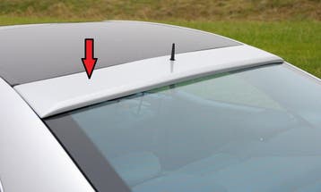 Rieger achterraamspoiler | C-Klasse (W203): 05.00- - Sedan |, Auto diversen, Tuning en Styling, Verzenden