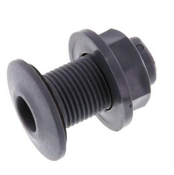 Raccord à vis pour robinets de vidange G1/2 DN18 Bulkhead, Verzenden
