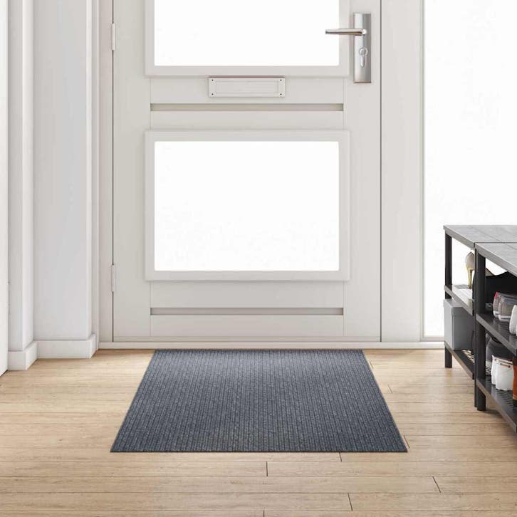 vidaXL Tapijt Loper Grijs 80 x 200 cm Stof, Huis en Inrichting, Stoffering | Tapijten en Vloerkleden, Nieuw, Verzenden