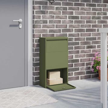 vidaXL Pakket Inwerpkoker met opslag Olijf Groen 44 x 22 x, Verzenden, Nieuw