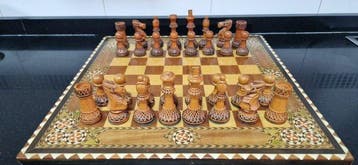 Schaakspel - Ajedrez artesanal de Lujo de Granada -