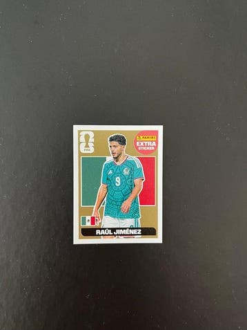 2026 Panini Ràul Jiménez - Extra Sticker Gold - 1 Sticker -, Nieuw