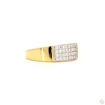 Ring - 18 karaat Geel goud, gerhodineerd - 0.62ct. tw., Nieuw