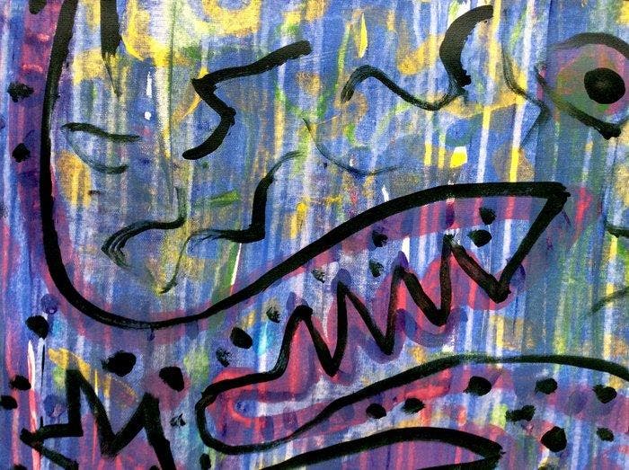 Ralf Altrieth - Le ciel dans leau - XXL, Antiquités & Art, Art | Peinture | Moderne