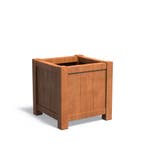 Cortenstaal plantenbak York 80x80x80cm - Met bodem, Vierkant, Nieuw, Metaal, 60 tot 100 cm