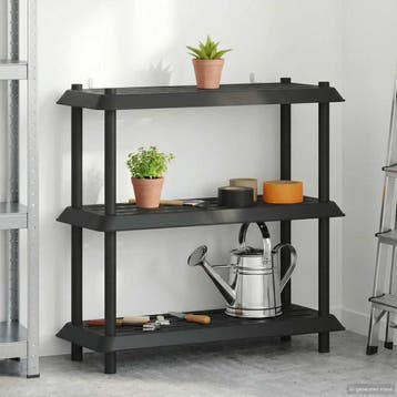 vidaXL Plankenunit 3-laags 100 x 40 x 96 cm PP, Verzenden