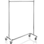 Garderoberek | RVS | Wielen (Geremd) | 1200x530x1700(h)mm, Verzenden