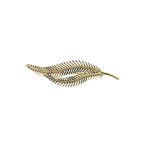 Vintage gouden veer broche, Bijoux, Sacs & Beauté, Broches, Ophalen of Verzenden