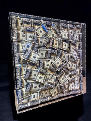 Mike Blackarts - Luxury Acrylic Shadow Box Filled with 100