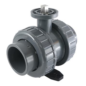 63mm 2-Weg PVC Kogelkraan ISO-Top Lijm - 614 - VDL, Verzenden