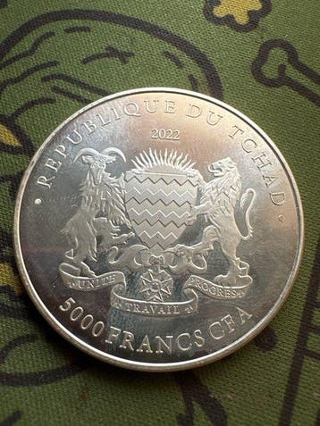 Tchad. 5000 Franc CFA 2022 (Sans prix de réserve)