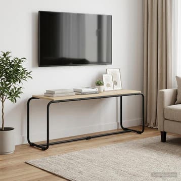 vidaXL TV Stand 113,5 x 35,5 x 42 cm Sonoma Eiken Bewerkt, Verzenden