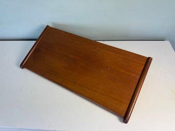 Wandplank beugel - Mid-Century Teakhouten Wandplank - Teak