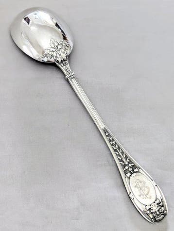 Henin &Cie - Opdienlepel - .950 zilver - compotelepel