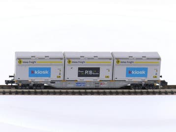 Schaal N Minitrix 18405 platte wagen van de SBB #5310, Ophalen of Verzenden, Overige typen