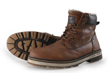 Mustang Veterboots in maat 44 Cognac, Overige kleuren, Verzenden, Boots, Mustang