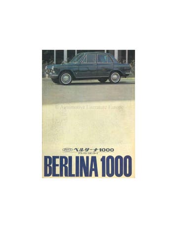 1965 DAIHATSU COMPAGNO BERLINA 1000  BROCHURE JAPANS, Ophalen of Verzenden