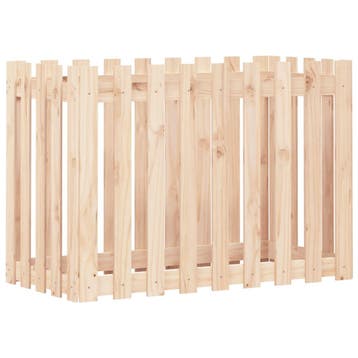 vidaXL Plantenbak verhoogd met hekontwerp 100x50x70 cm, Verzenden
