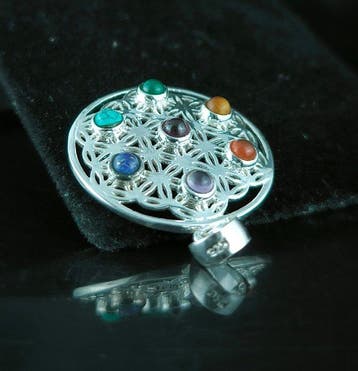 Gemengde edelstenen - Zilver - Hanger - Sterlingzilver