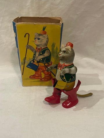 Köhler - - Novelty Puss In Boots Tinplate & Plastic