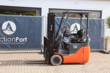 Veiling: Heftruck Toyota 8FBE15T Elektrisch 1500kg 5.0m 2020, Ophalen