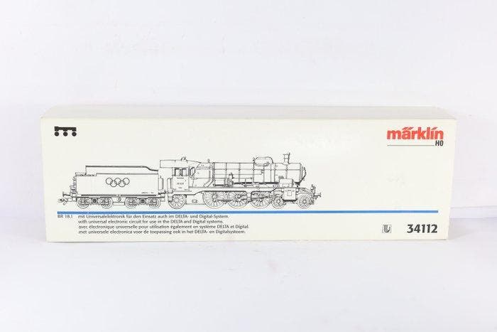 Märklin H0 - 34112 - Stoomlocomotief met tender (1) - BR, Hobby & Loisirs créatifs, Trains miniatures | HO