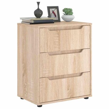 vidaXL Dressoir VISNES 60x40x73 cm spaanplaat sonoma, Verzenden